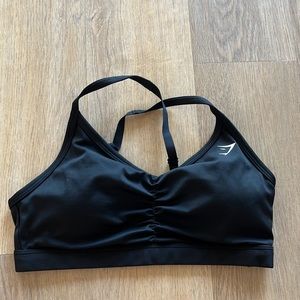 Gymshark ruched bra black size M